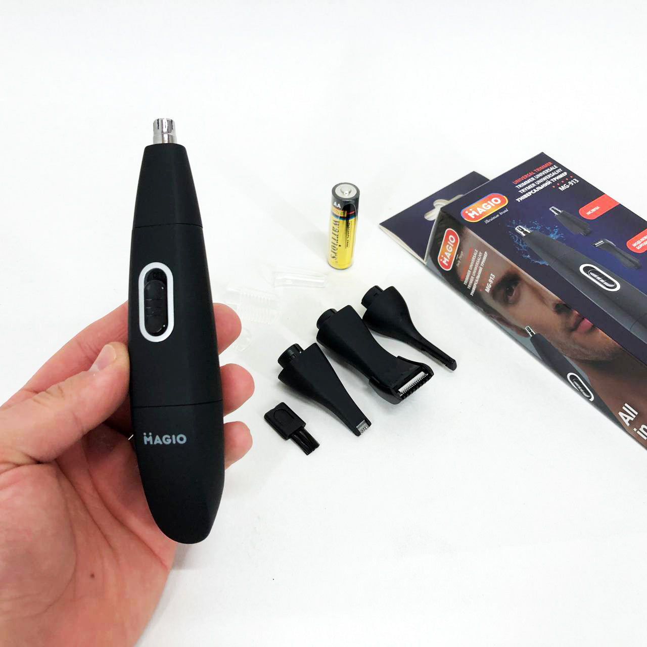 Триммер MAGIO MG-913 Aqua 4в1, Триммер беспроводной, Машинка мужская для бритья