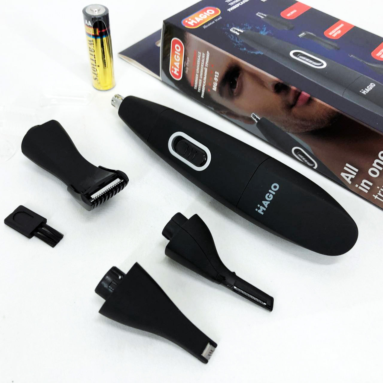 Триммер MAGIO MG-913 Aqua 4в1, Триммер беспроводной, Машинка мужская для бритья