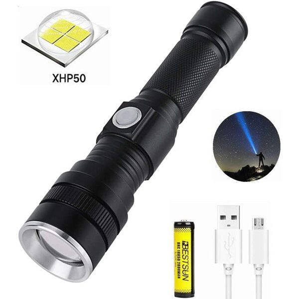 Фонарь аккумуляторный Bailong BL-611-P50, Фонарик полис, Тактичный фонарь, Ручной фонарик led