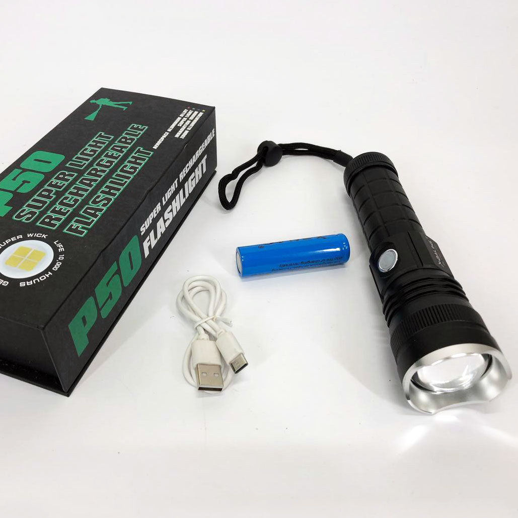 Фонарик ручной тактический Bailong BL-P03-P50, водонепроницаемый фонарик, ручной фонарик led