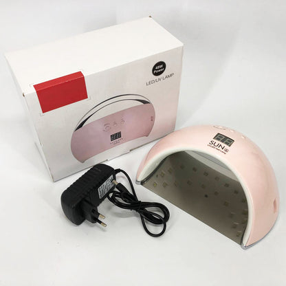 Ультрафиолетовая лампа для Маникюра UV LAMP Sun 6, Светодиодная сушилка для гель лака. Цвет: розовый