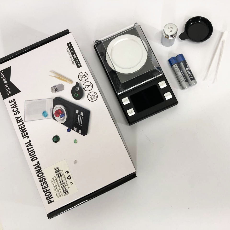 Весы ювелирные высокоточные до 50г, 0.001г точность, 8028, Компактные электронные весы для ювелиров