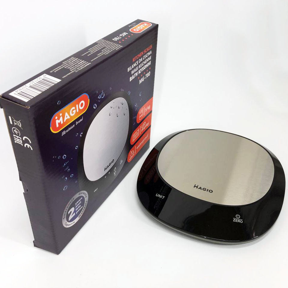 Весы кухонные MAGIO MG-780 водонепроницаемые, кухонные весы для кондитера, кухонные весы мини