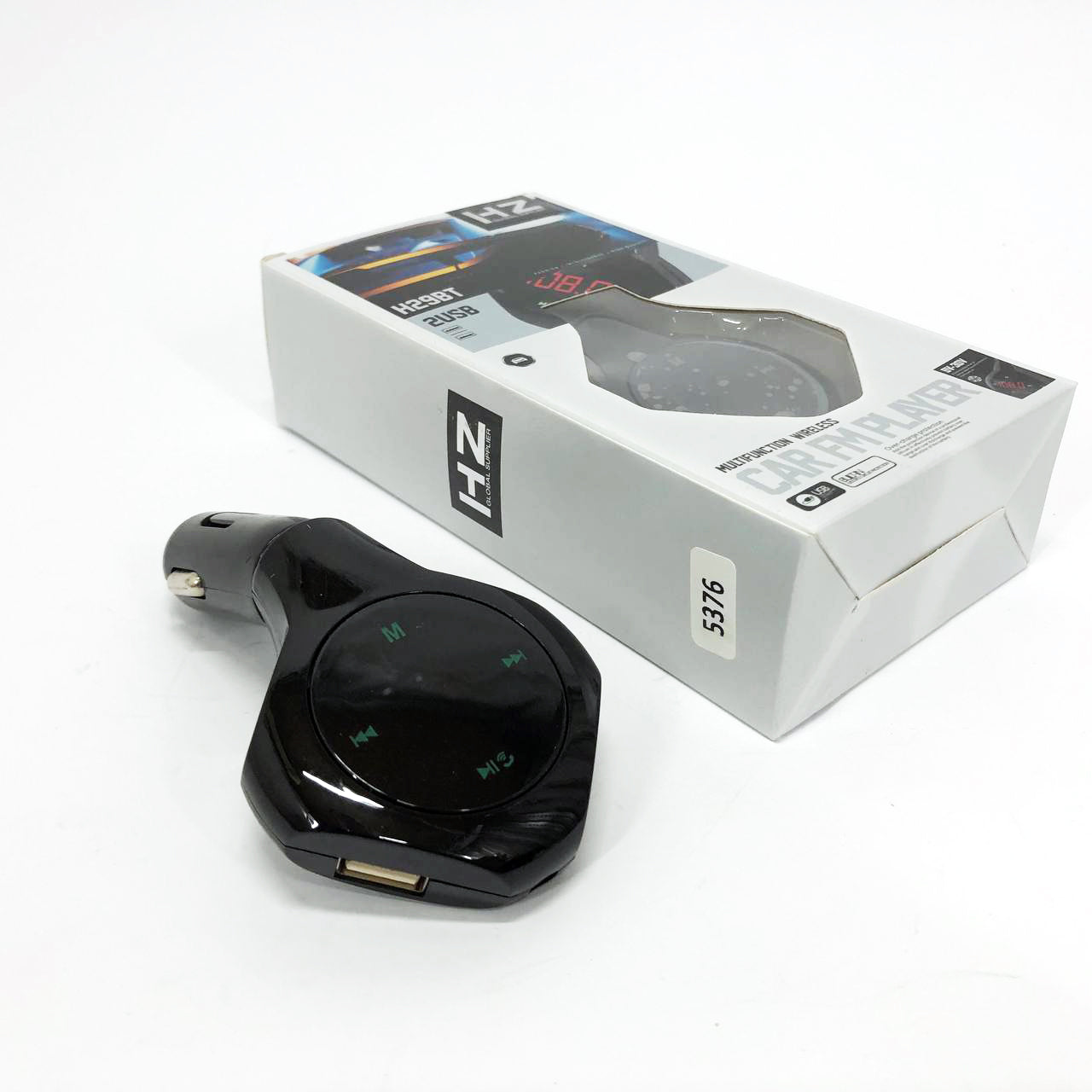 Трансмиттер Автомобильный FM модулятор FM H29 BT, Модулятор для мобильных устройств в авто. Цвет: черный