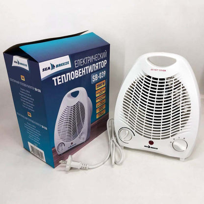 Тепловентилятор комнатный Sea Breeze SB-039 2000 Вт, напольный обогреватель, портативный тепловентилятор
