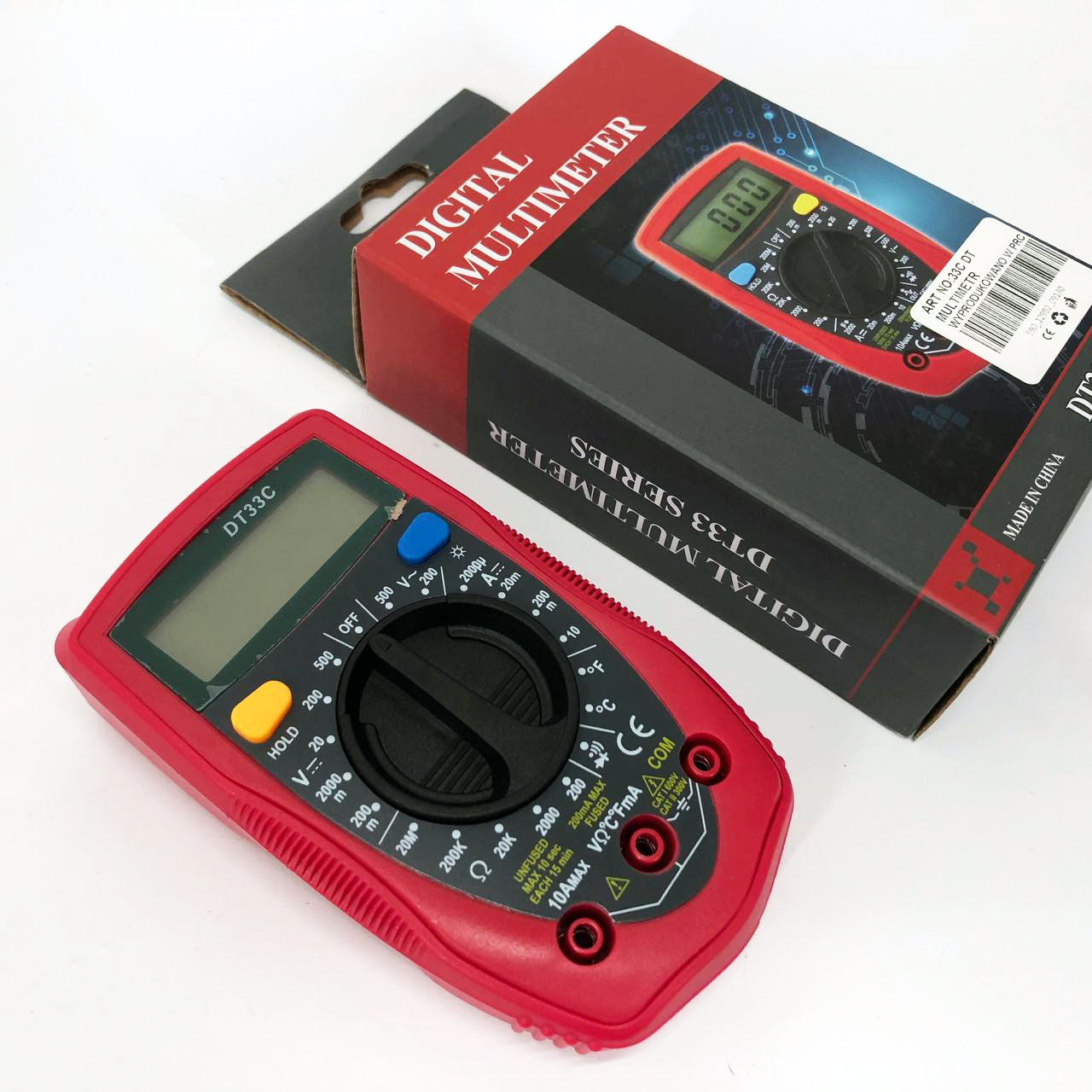 Цифровой Мультиметр 33 C DT DIGITAL мультитестер тестер, электронный мультиметр, тестер профессиональный