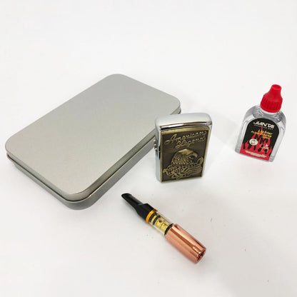 Зажигалка бензиновая в подарочной коробке N3, сувенир зажигалка, зажигалки подарки для мужчин