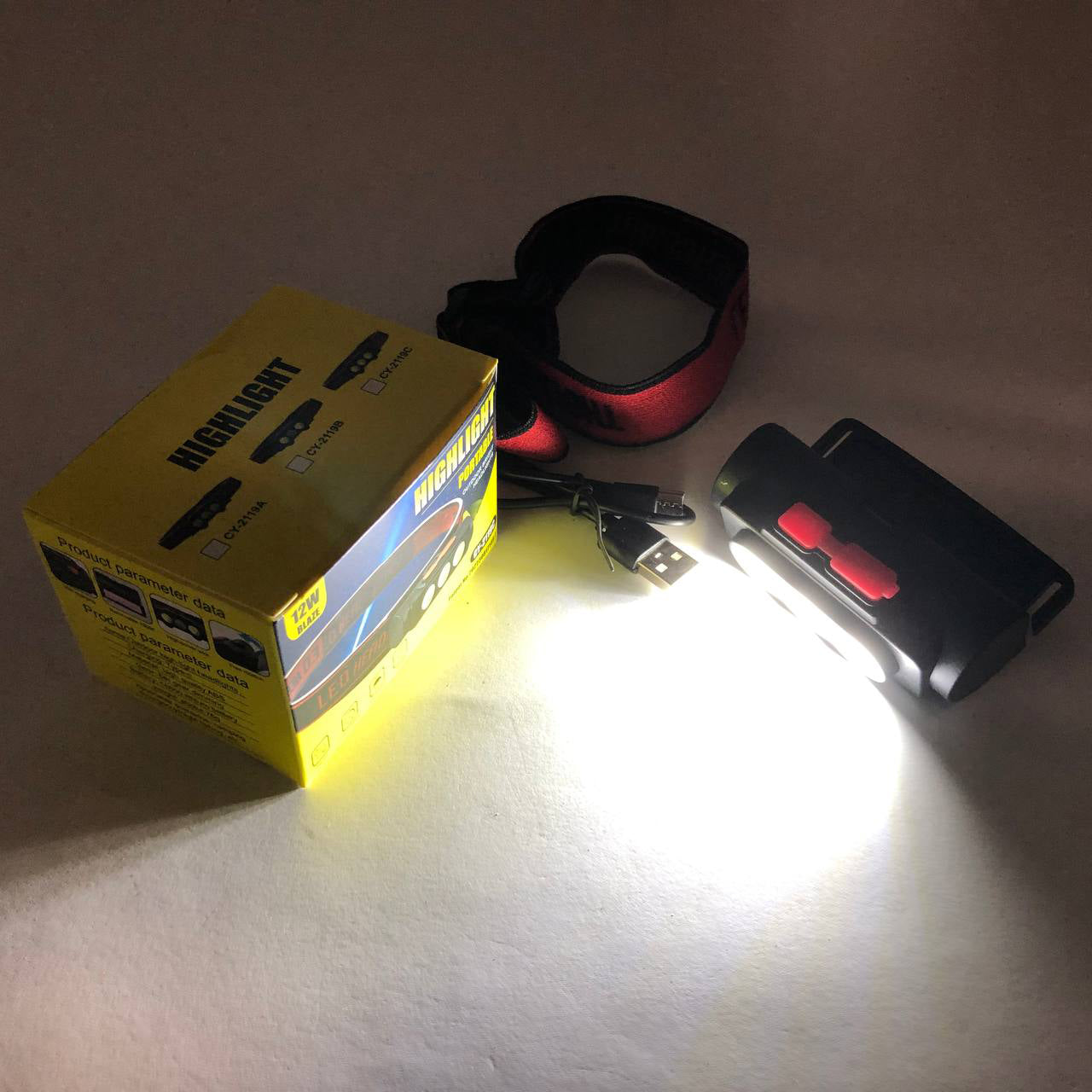 Фонарь налобный аккумуляторный PLD-2119C, Фонарик военный светодиодный налобный фонарик