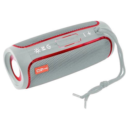 Портативная Bluetooth колонка с LED подсветкой TG288, аккумуляторная колонка для музыки. Цвет: серый