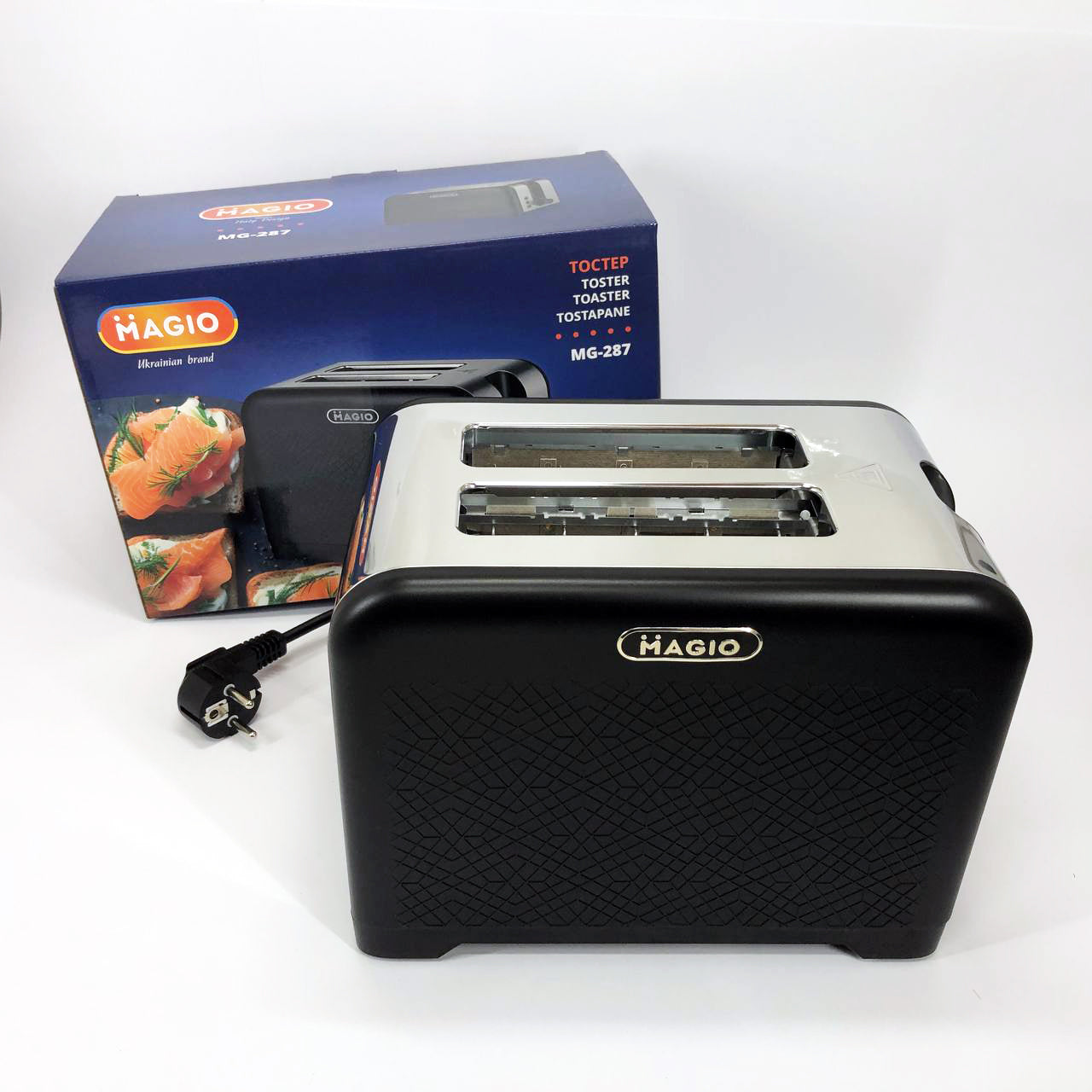 Тостер MAGIO MG-287, Хороший тостер, Электронные тостеры, Маленький тостер, Тостерница для бутербродов