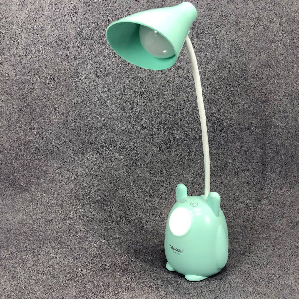 Настольная лампа TaigeXin LED TGX 792, Настольная лампа на гибкой ножке, лампа сенсорная. Цвет: зеленый