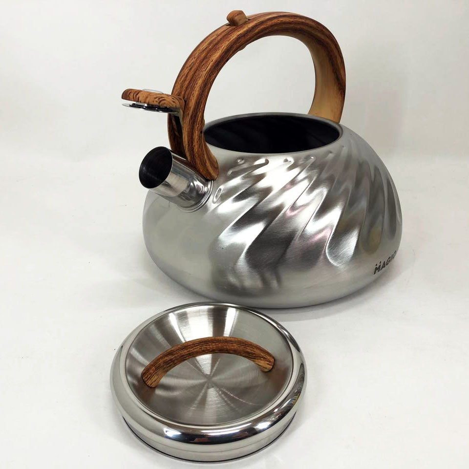 Чайник Magio MG-1194 3 л со свистком, чайник со свистком для индукционной плиты, чайник газовый