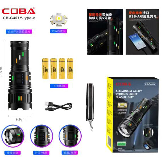 Фонарь NIGHT VISION FLUORESCENCE CB-G401Y-30W, Фонарик police оригинал, Фонарик полис