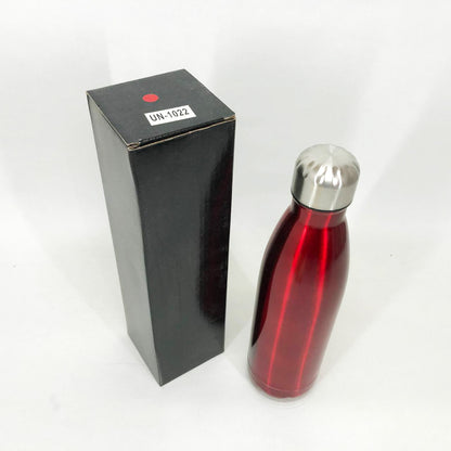 Туристический термос бутылка UNIQUE UN-1022 500 мл  холодных и горячих напитков из стали. Цвет: красный