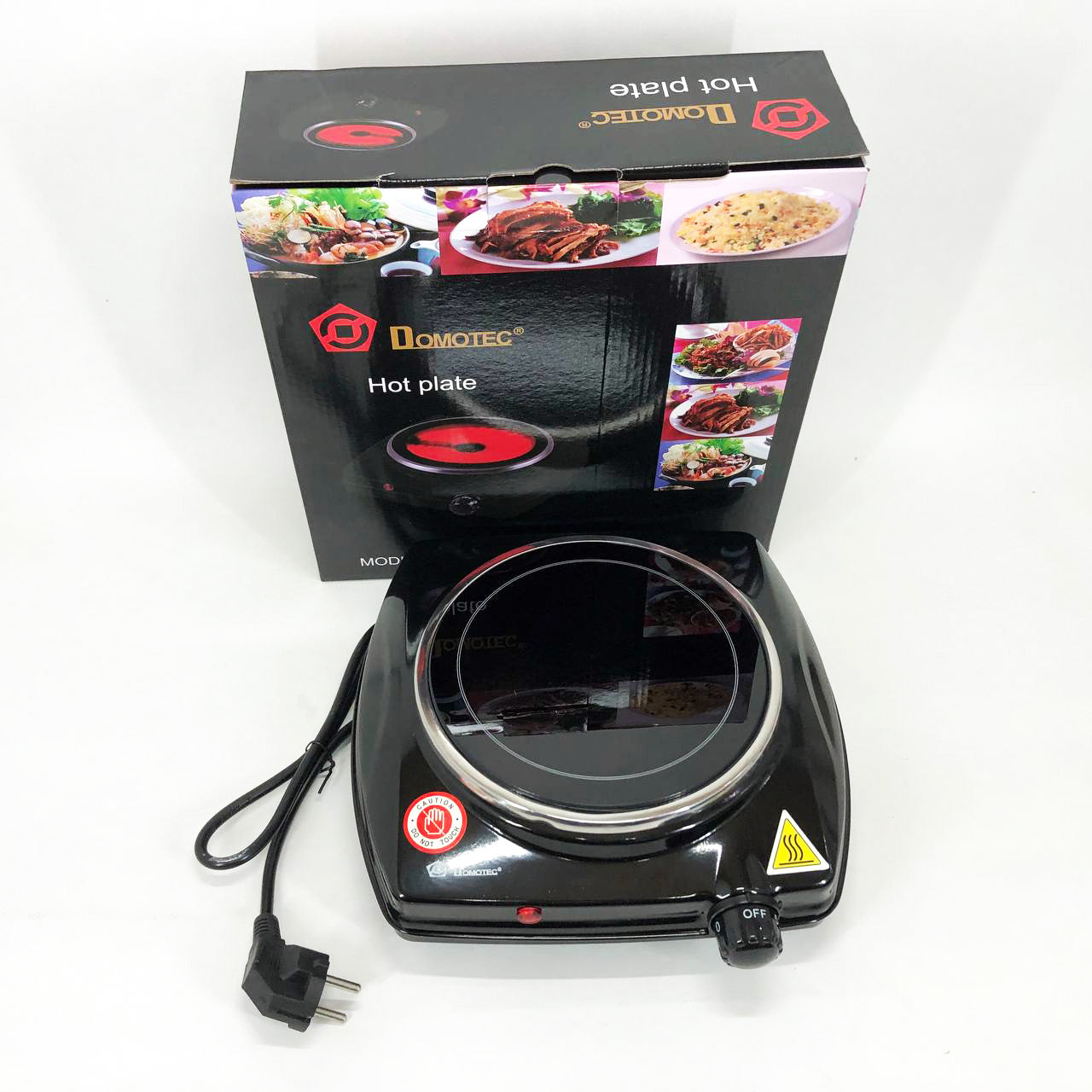 Электроплита настольная DOMOTEC MS-5851 900 Вт, Кухонная плита электро для кухни на 1 конфорку