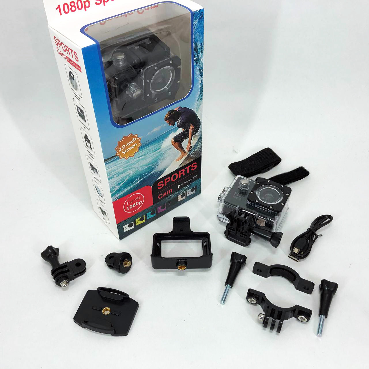 Экшн камера DVR SPORT A7, Камера gopro водонепроницаемая, Камера гоупро, Камера на голову налобная