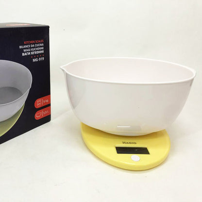 Весы кухонные электронные с чашей Magio MG-919, кухонные весы для кондитера, кухонные весы мини