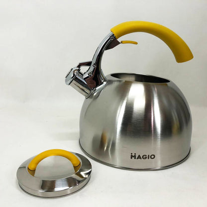 Чайник Magio MG-1191 2.5 Л со свистком, красивый чайник для газовой плиты, чайник на плиту, чайник газовый