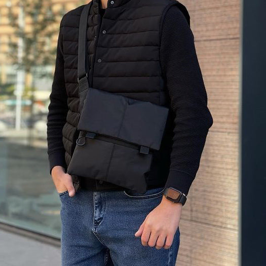 Борсетка сумка через плече, Чоловічі сумки через плече, Месенджер тканинний, Сумка кобура наплічна