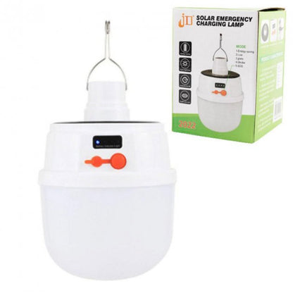 Аккумуляторная кемпинговая LED лампа светильник JD-2022 с солнечной панелью, кемпинговый фонарь-лампа