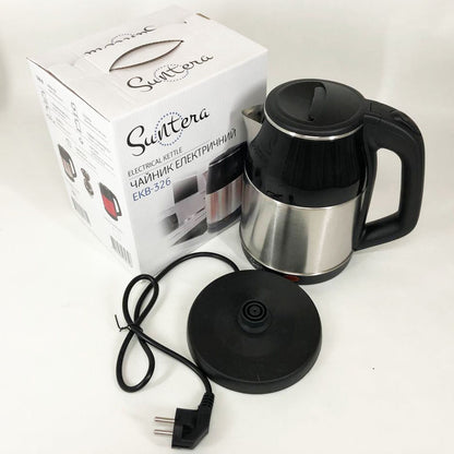 Электрочайник Suntera EKB-326S, хороший электрический чайник, электронный чайник. Цвет: серебряный