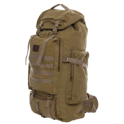 Армейский рюкзак тактический 70 л  + Подсумок  Водонепроницаемый туристический рюкзак. Цвет: койот