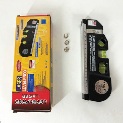 Лазерный уровень Laser Level Pro 3 со встроенной рулеткой, Высокоточный лазерный уровень