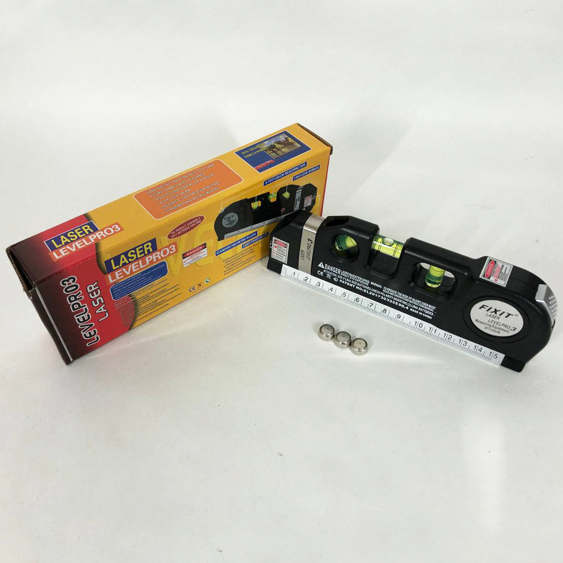 Лазерный уровень Laser Level Pro 3 со встроенной рулеткой, Высокоточный лазерный уровень
