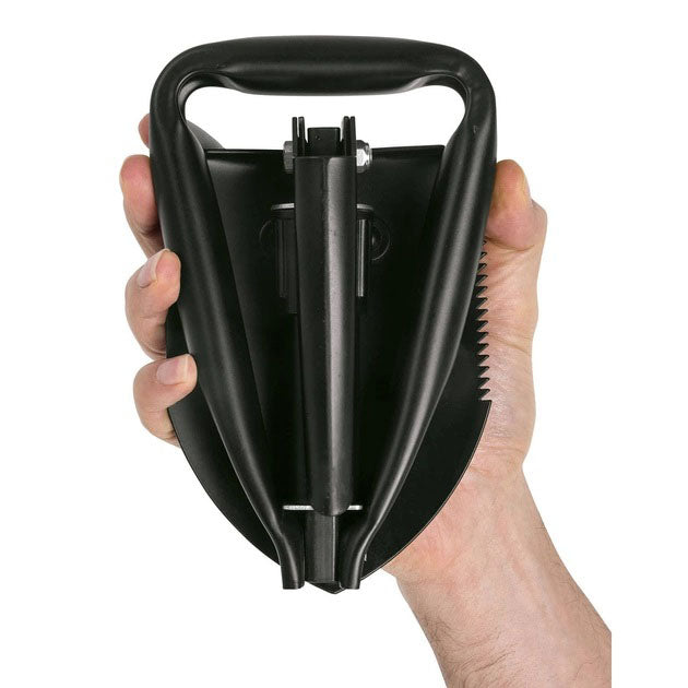 Лопата туристическая многофункциональная Shovel 009, мини лопата для кемпинга, саперная. Цвет: черный