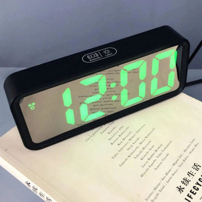 Часы настольные DT-6508 с будильником и USB зарядкой с зеленой подсветкой, лед часы настольные