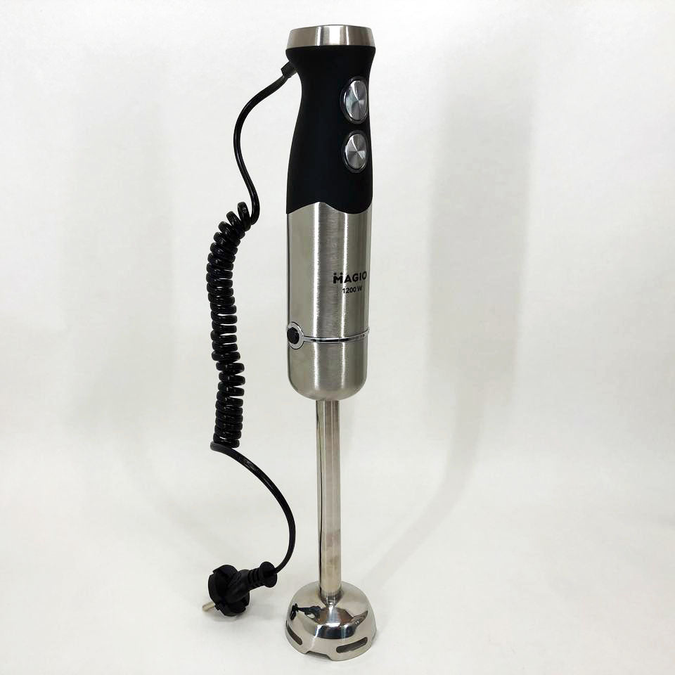 Блендер погружной 3в1 Magio MG-645 1200 Вт, миксер блендер ручной, блендер для молочных коктейлей