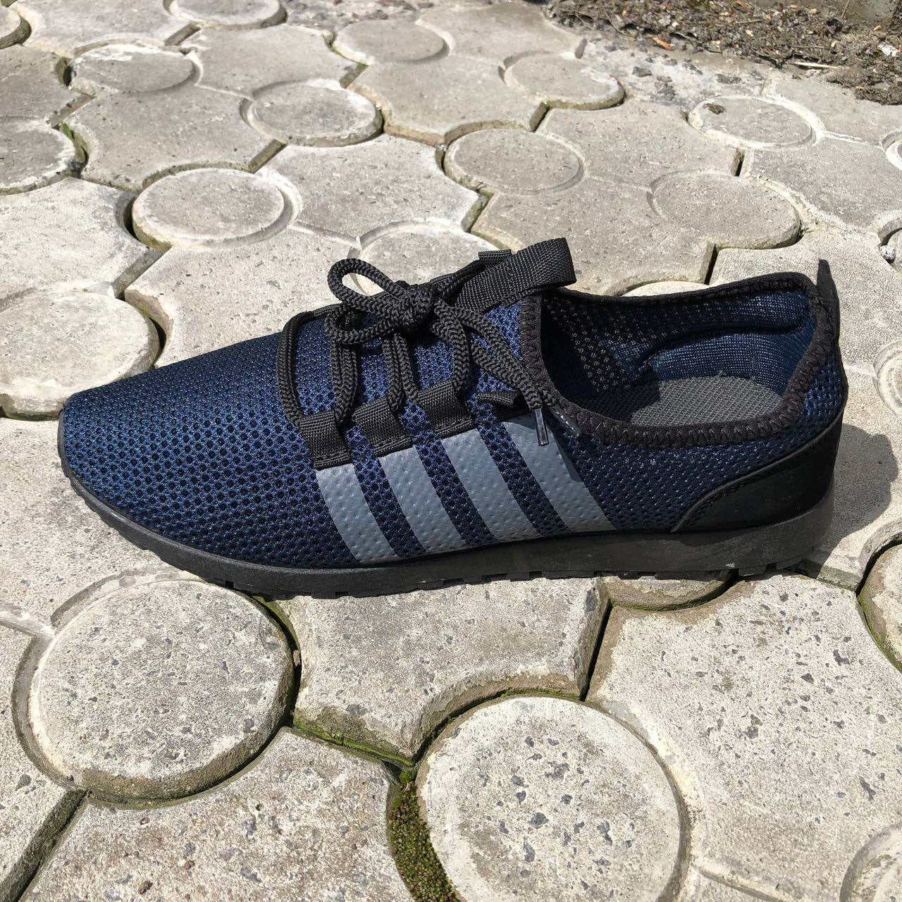 Мужские кроссовки текстиль, мужские кроссовки из сетки 40 размер. Летние кроссовки. Модель 54654. Цвет: синий