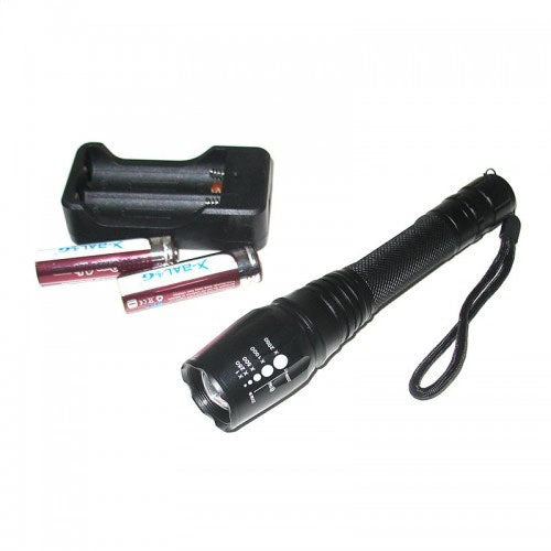 Фонарь ручной с красным диффузором Police 8668-T6, качественный фонарик, мощный ручной фонарик