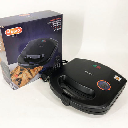 Бутербродница сэндвичница MAGIO MG-360N 700 Вт, электробутербродница, электрическая сэндвичница