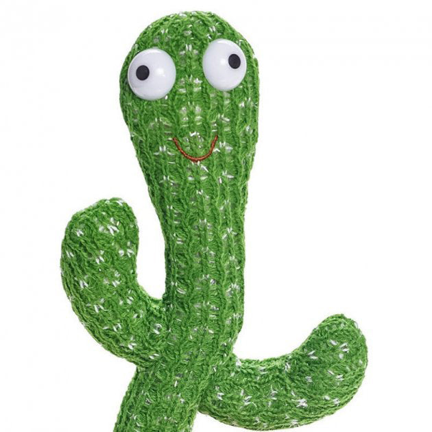 Интерактивная игрушка Dancing cactus говорящий танцующий кактус, мягкая игрушка кактус, Плюшевый кактус