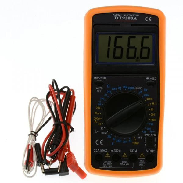 Мультиметр цифровой Digital DT-9208A универсальный, мультиметр для дома, хороший мультиметр