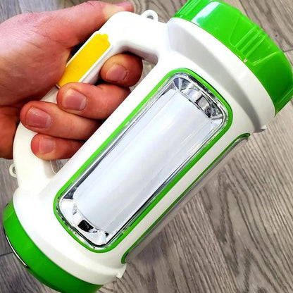 Фонарь переносной кемпинг 6088-LED+COB с функцией PowerBank, кемпинговый светильник. Цвет: зеленый