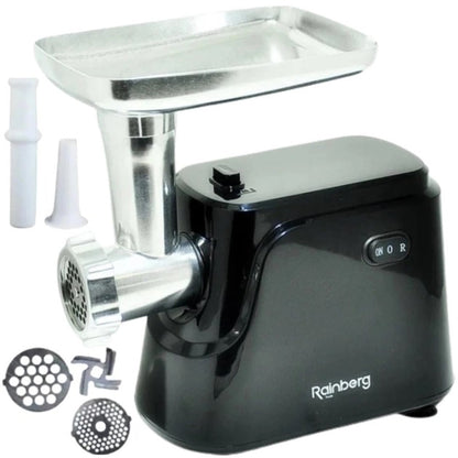 Электрическая мясорубка Rainberg RB-677 2600 Вт с насадкой для колбас, мясорубка с металлическим редуктором