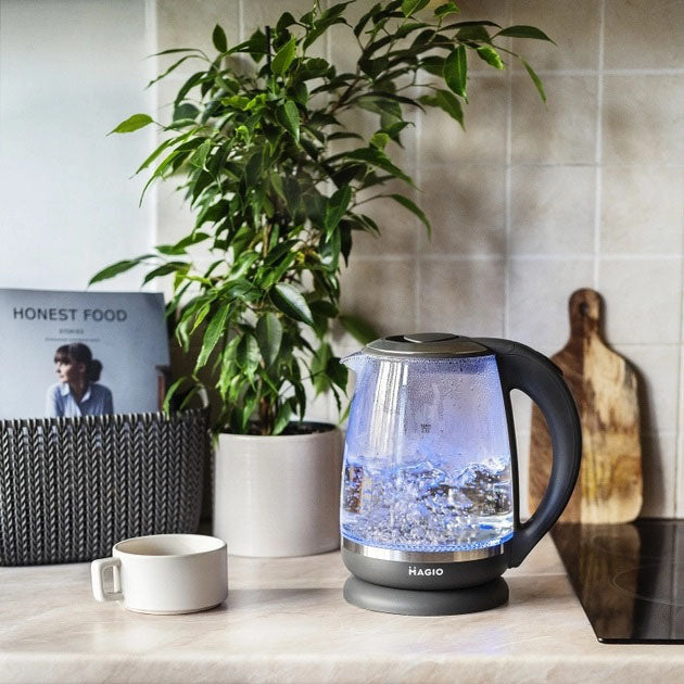 Электрочайник 2 л Magio MG-982 2200 Вт, электрочайники с подсветкой, Чайник дисковый, хороший электрический