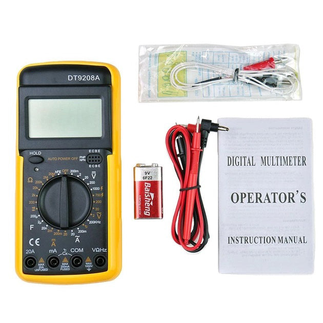 Мультиметр цифровой Digital DT-9208A универсальный, мультиметр для дома, хороший мультиметр