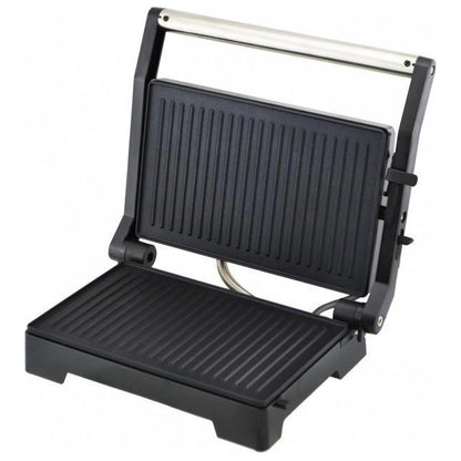 Гриль электрический Domotec MS-7708 контактный прижимной с антипригарным гранитным покрытием 1000 W