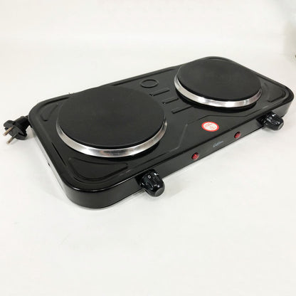 Плита электрическая Suntera DP-1925, электроплита двойная, мощная настольная электроплита. Цвет: черный