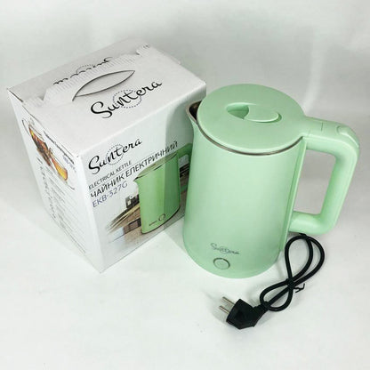 Электрочайник Suntera EKB-327G 1.8 Л, стильный электрический чайник, электронный чайник, чайник дисковый