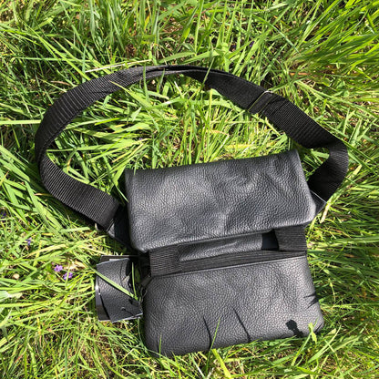 Набор 2В1. Кожаная сумка с кобурой + фонарик профессиональный POLICE BL-X71-P50