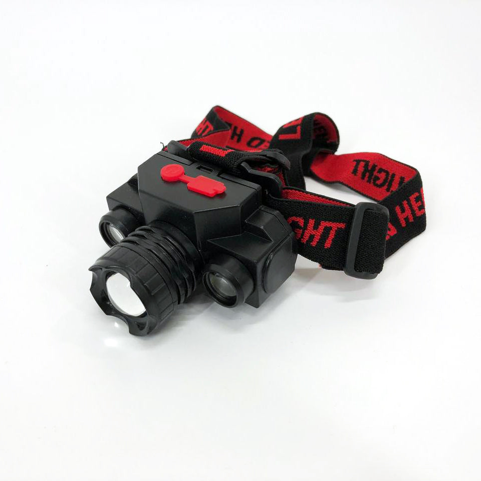 Фонарь налобный Bailong BL-1805 COB XPE аккумуляторный, фонарь на голову для рыбалки, надежный налобный