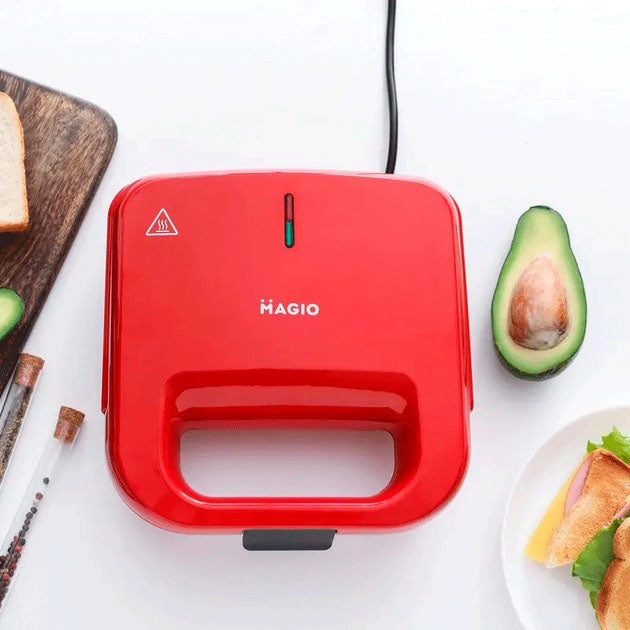 Бутербродница сендвичница MAGIO MG-376 750 Вт, бутербродница электрическая, электрическая сэндвичница