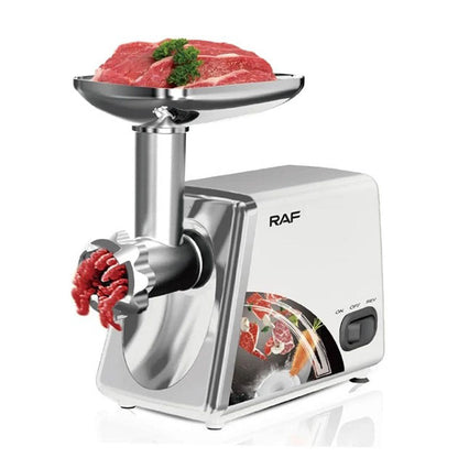 Электрическая мясорубка RAF R.3368 2500W Нержавеющая сталь, мясорубка электрическая металл