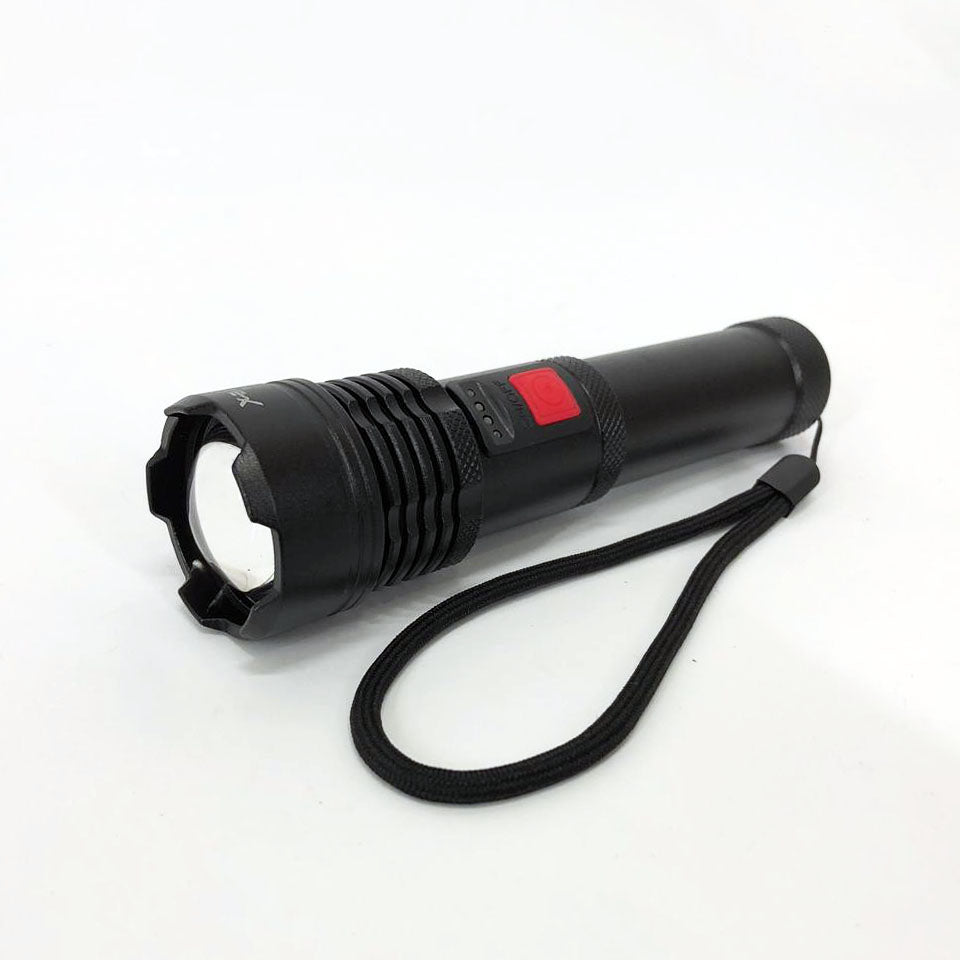 Фонарик светодиодный с аккумулятором X-Balog BL-X72-P90, фонарь ручной мощный, тактичный фонарь