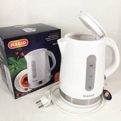 Электрочайник MAGIO MG-100 1.7 л 1700 Вт электронный чайник, чайник дисковый хороший электрический чайник