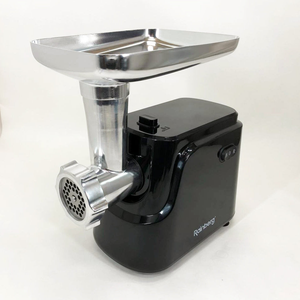 Электрическая мясорубка Rainberg RB-677 2600 Вт с насадкой для колбас, мясорубка с металлическим редуктором